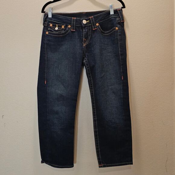 True Religion Women's Cropped Low Rise Jeans Size 29 - Picture 1 of 6